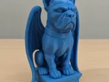 Winged Dog Statue-0
