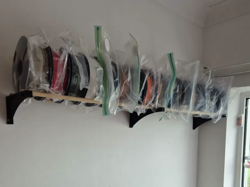 Modular Wall-Mounted Filament Spool Rack