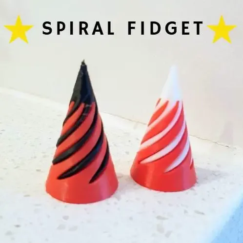 Super satisfying spiral passthrough fidget!