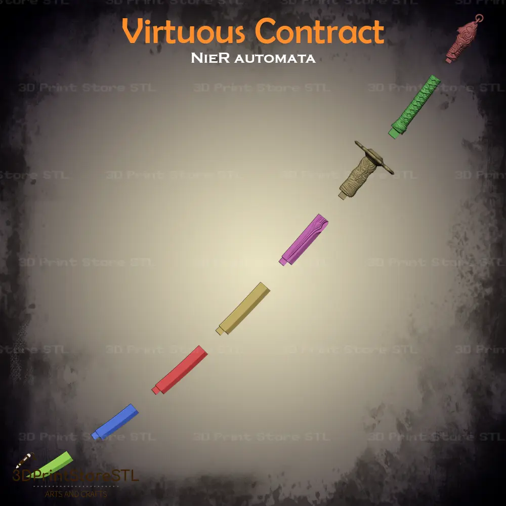 Virtuous Contract Sword Cosplay Nier Automata - STL File