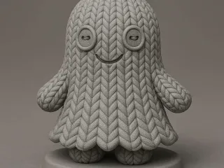 Halloween : Knitted ghost