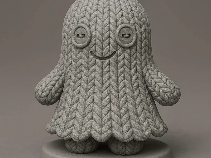 Halloween : Knitted ghost