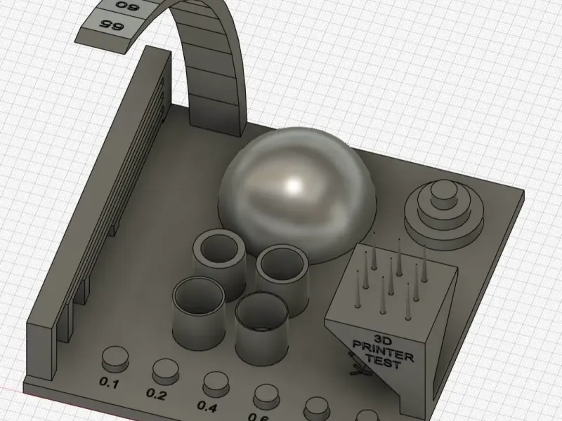 Test model for 3d printer