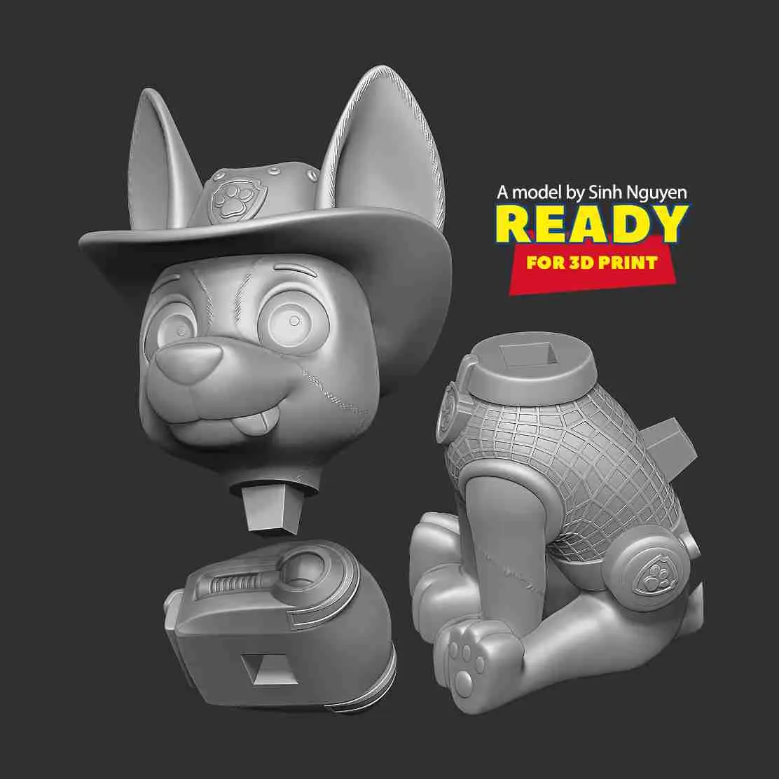 Tracker - Fanart de Paw Patrol