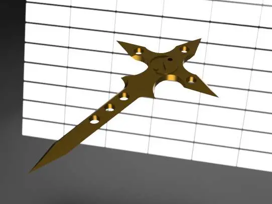 Pugnale lama ninja coltello shuriken 