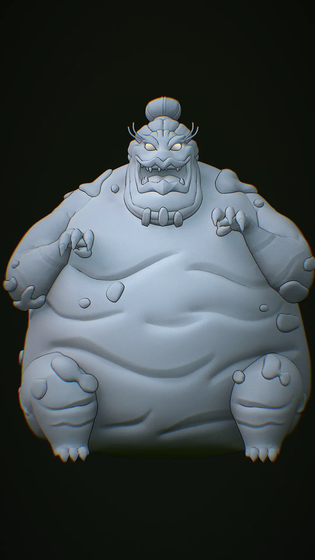 Po Kong 3D Model - Jackie Chan Adventures Villain 