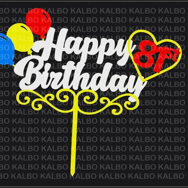 Happy 81st Birthday Cake Topper