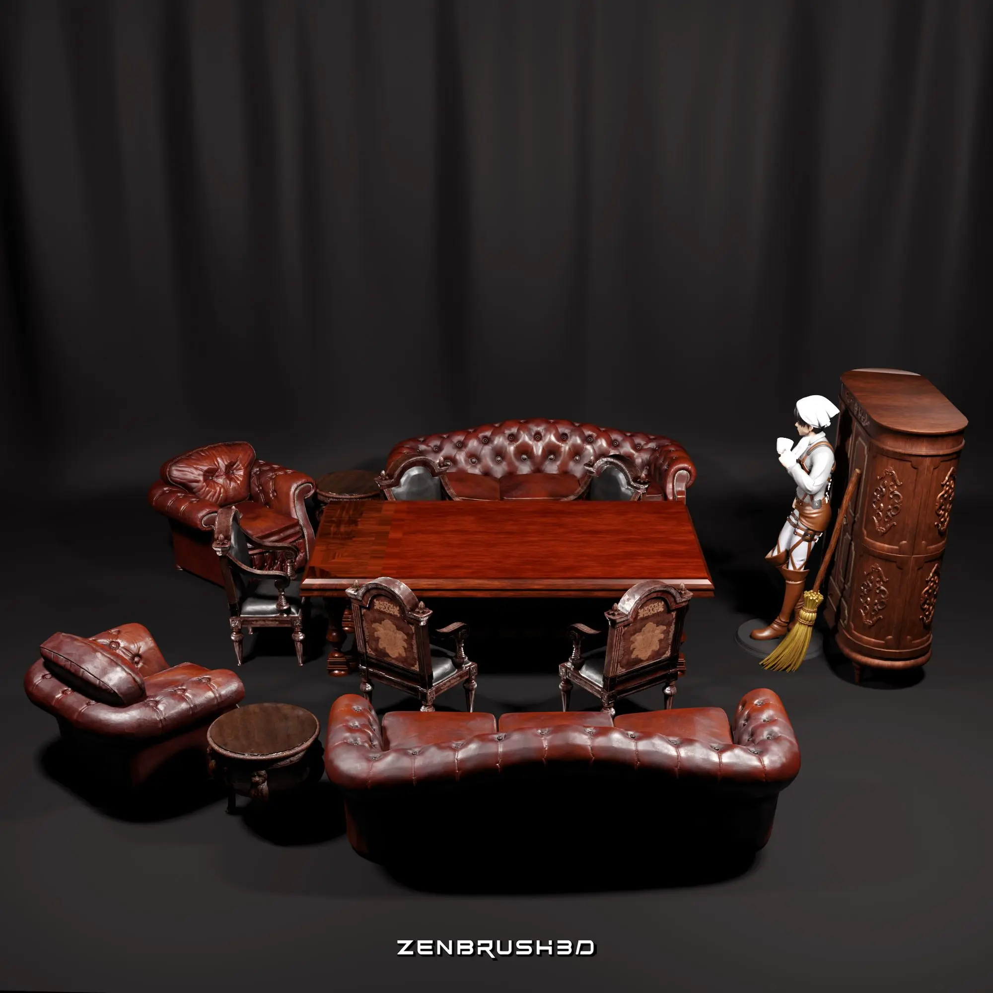 LEVI ACKERMAN - CLEANING OUTFIT - ATTACK ON TITAN 3D