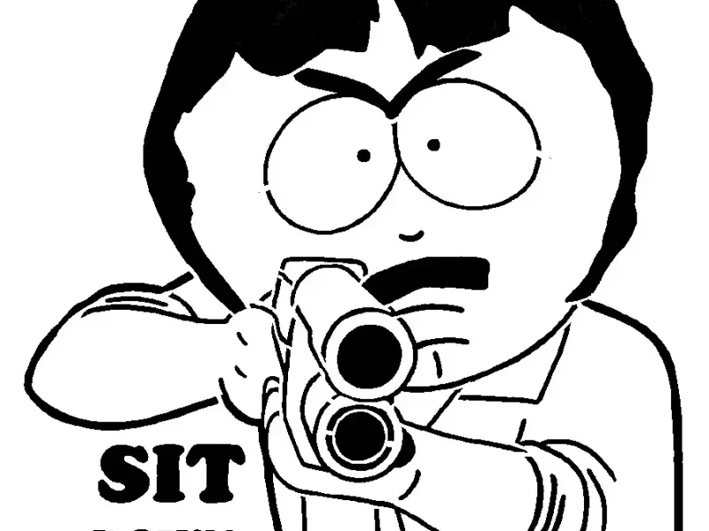 Randy Marsh stencil 2