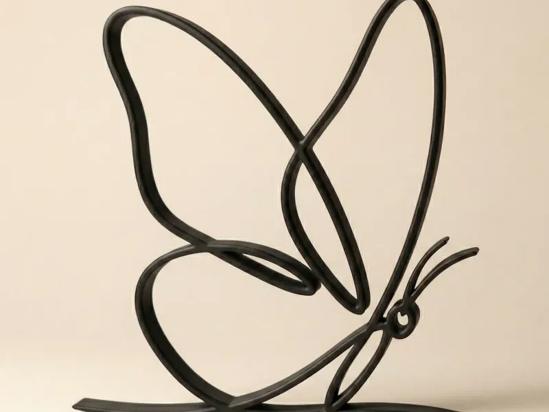 Minimalist Butterfly - Modern Line Art Decor