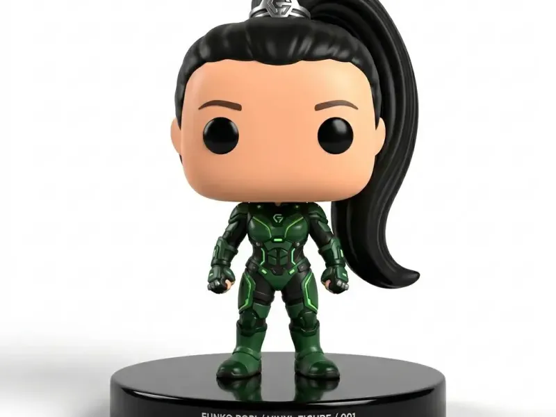 Cyberpunk Futuristic Guardian Funko Pop 3D Printed Desk Toys