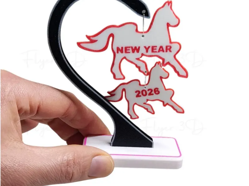 China Happy New Year 2026 Horse Stand