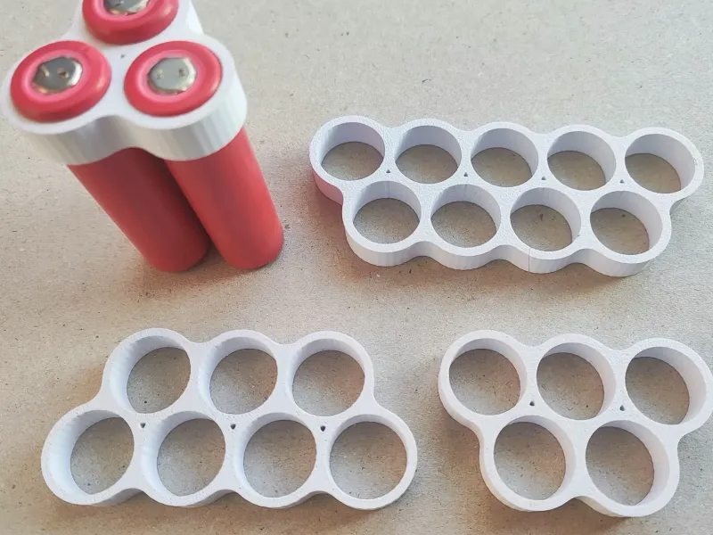 18650 Battery Compact Staggered Holder Set (3-9 Cells)