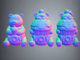 Mom 3 Cupcake Bears-3