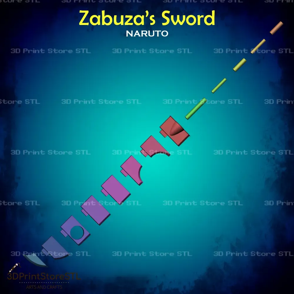 Zabuza sword Cosplay Naruto Shippuden - STL File
