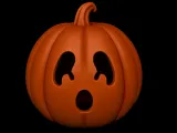 Cute Ghost Pumpkin Lantern STL-2