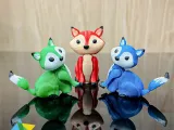 PRINT IN PLACE ARTICULATED FOX MOVABLE HEAD HANDS TAIL NO SU-5