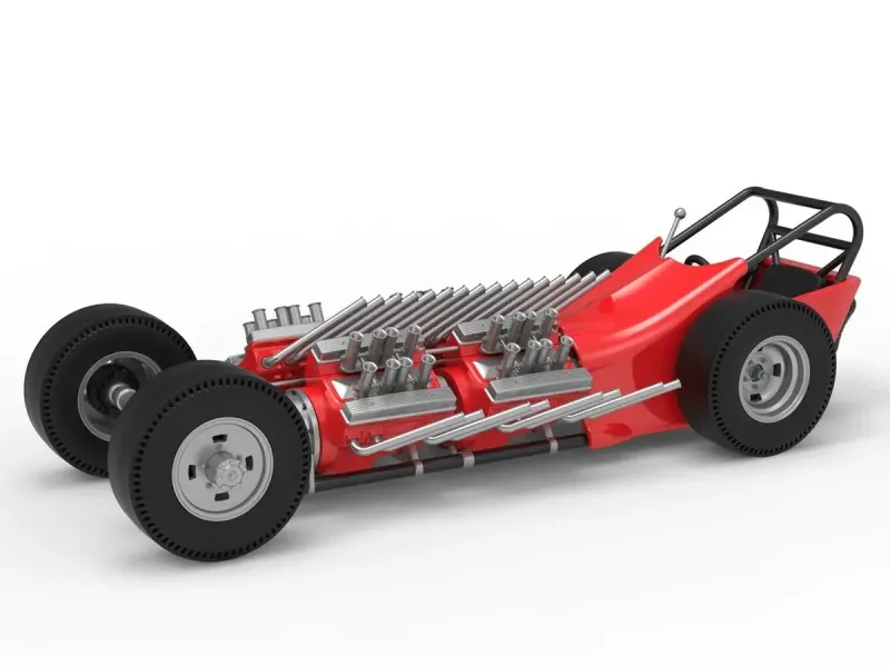 Vintage AWD Dragster Version 2 Scale 1:25
