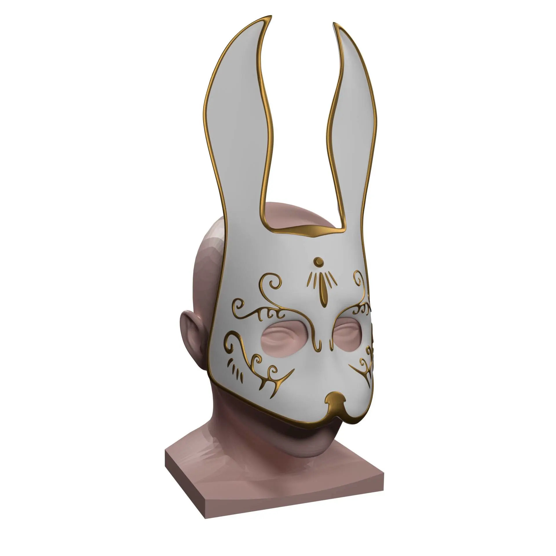 Cosplay STL Download - Bioshock - Party Mask Hare for Multi Color ...