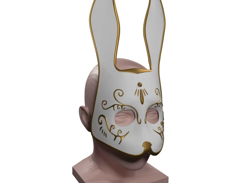 Bioshock - Party Mask Hare for Multi Color Printing