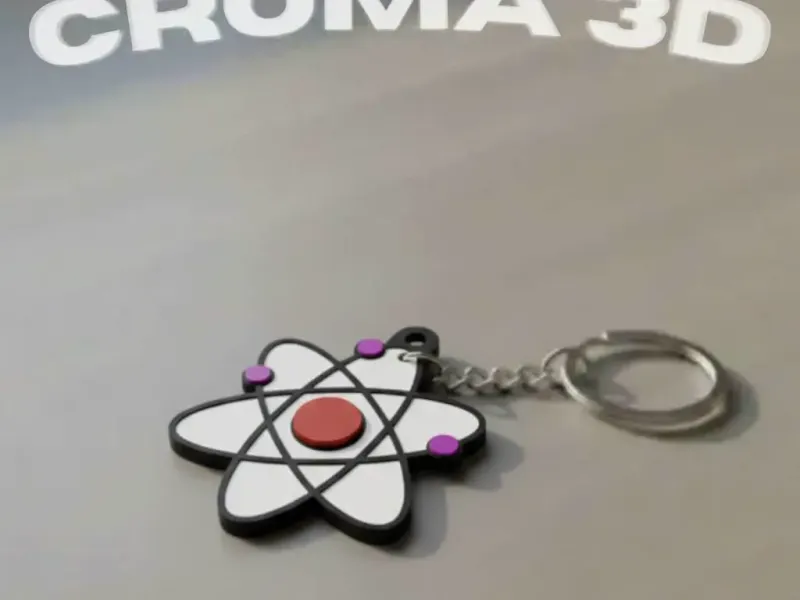 Atom keychain