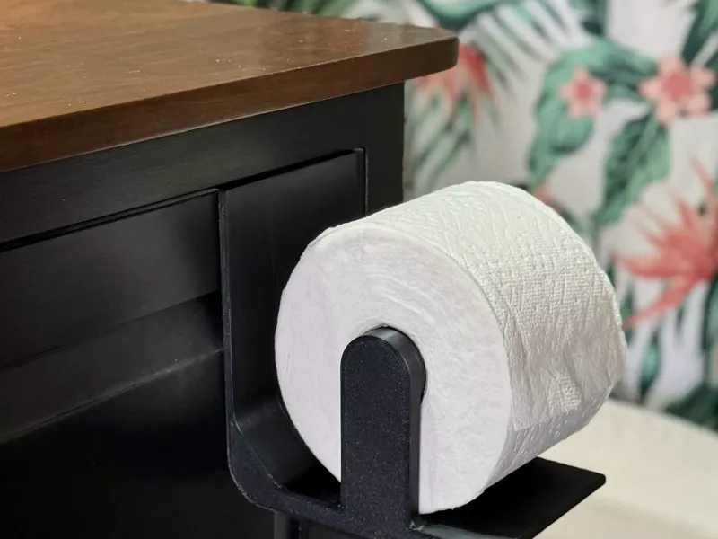 Jumbo Toilet Paper Holder - Cabinet Door Mount