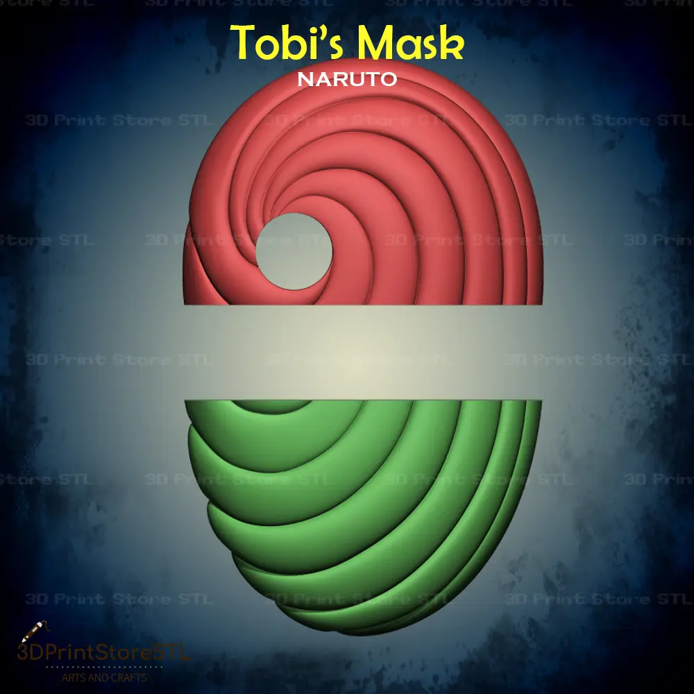 Tobi Mask Cosplay Naruto - STL File