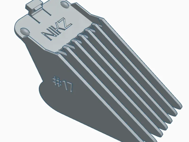 Guide de coupe personnalisé 3D pour peigne de protection de tondeuse #17 – 53mm