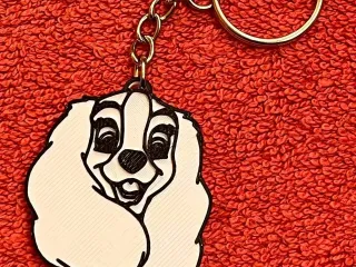 Keychain Perrita Lady
