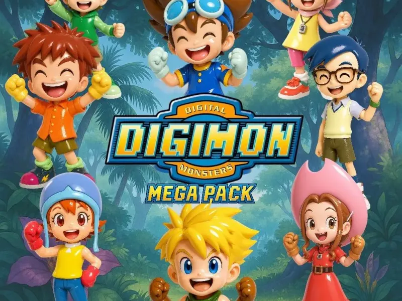 digimon chibi pack X 8