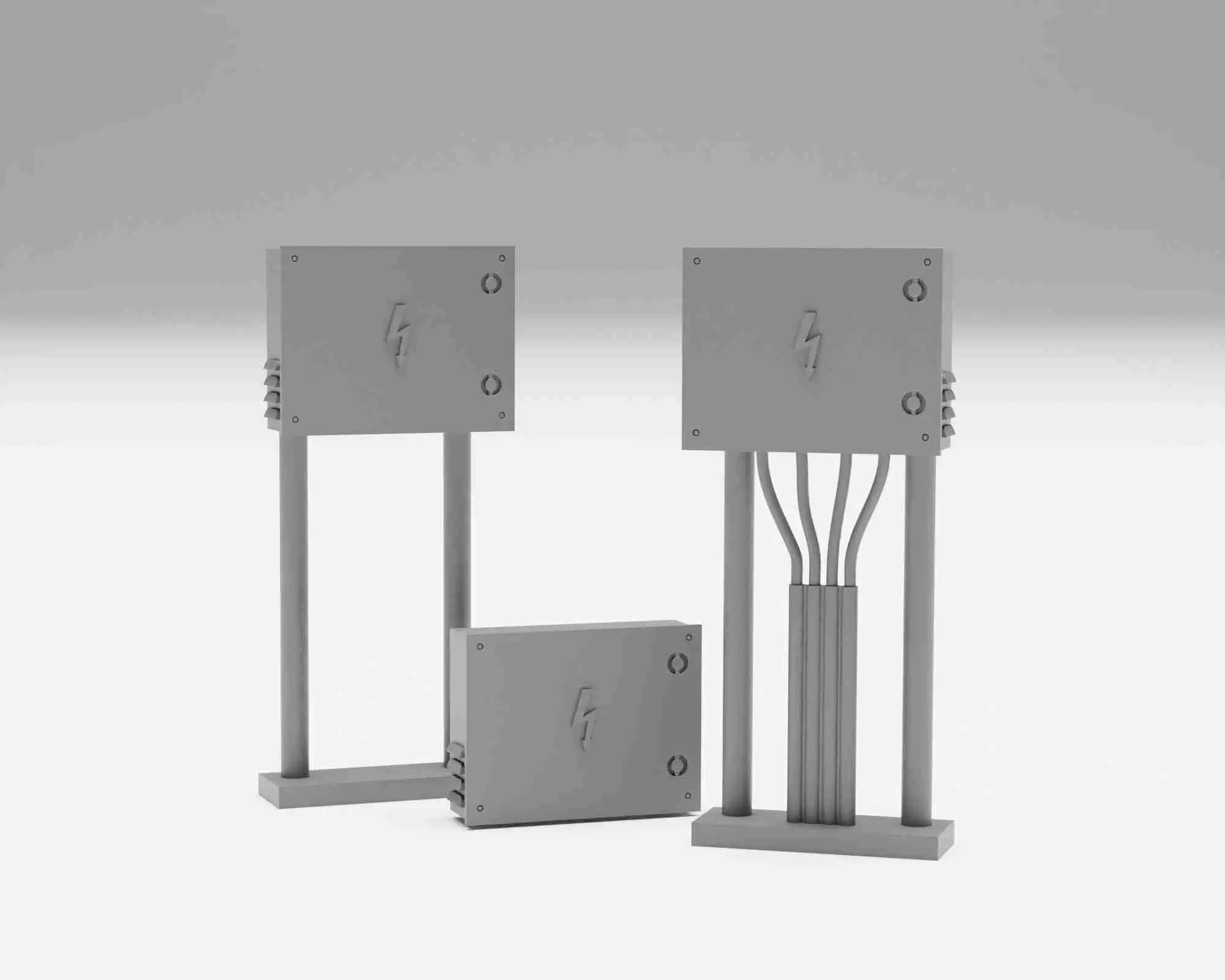 Electrical junction boxes H0 scale