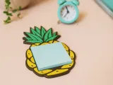 Pineapple Sticky Note Holder | Fun Tropical Desk Organizer-5