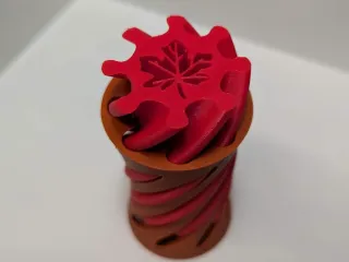Leaf Spiral Vortex Passthrough Fidget