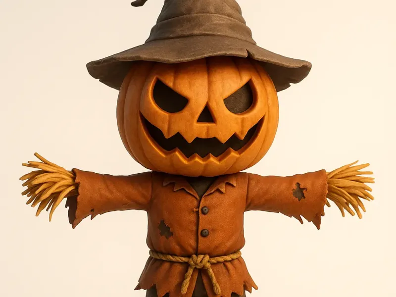 Halloween themed scarecrow 