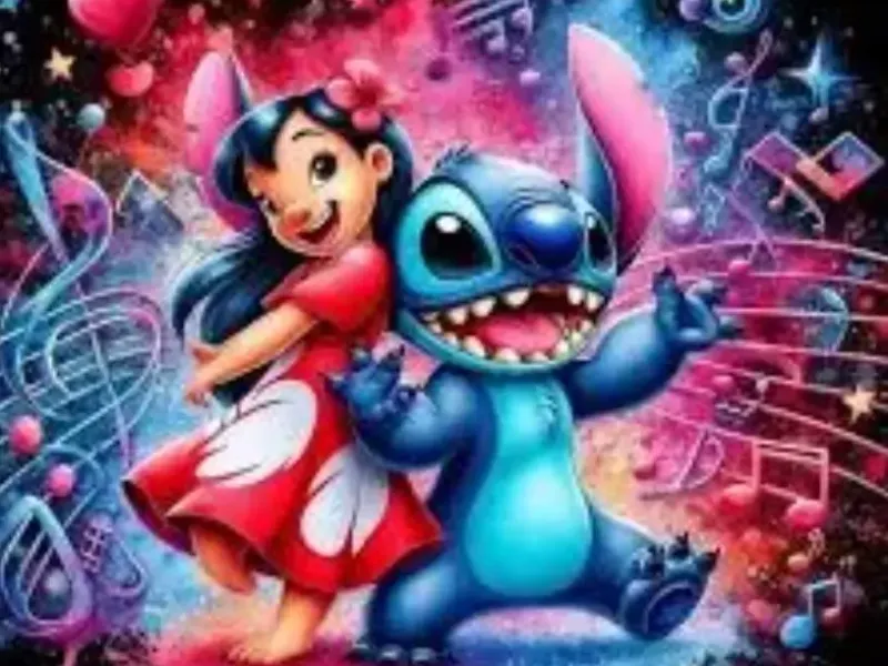Lilo and Stitch's Dance Party Wall Sculpture