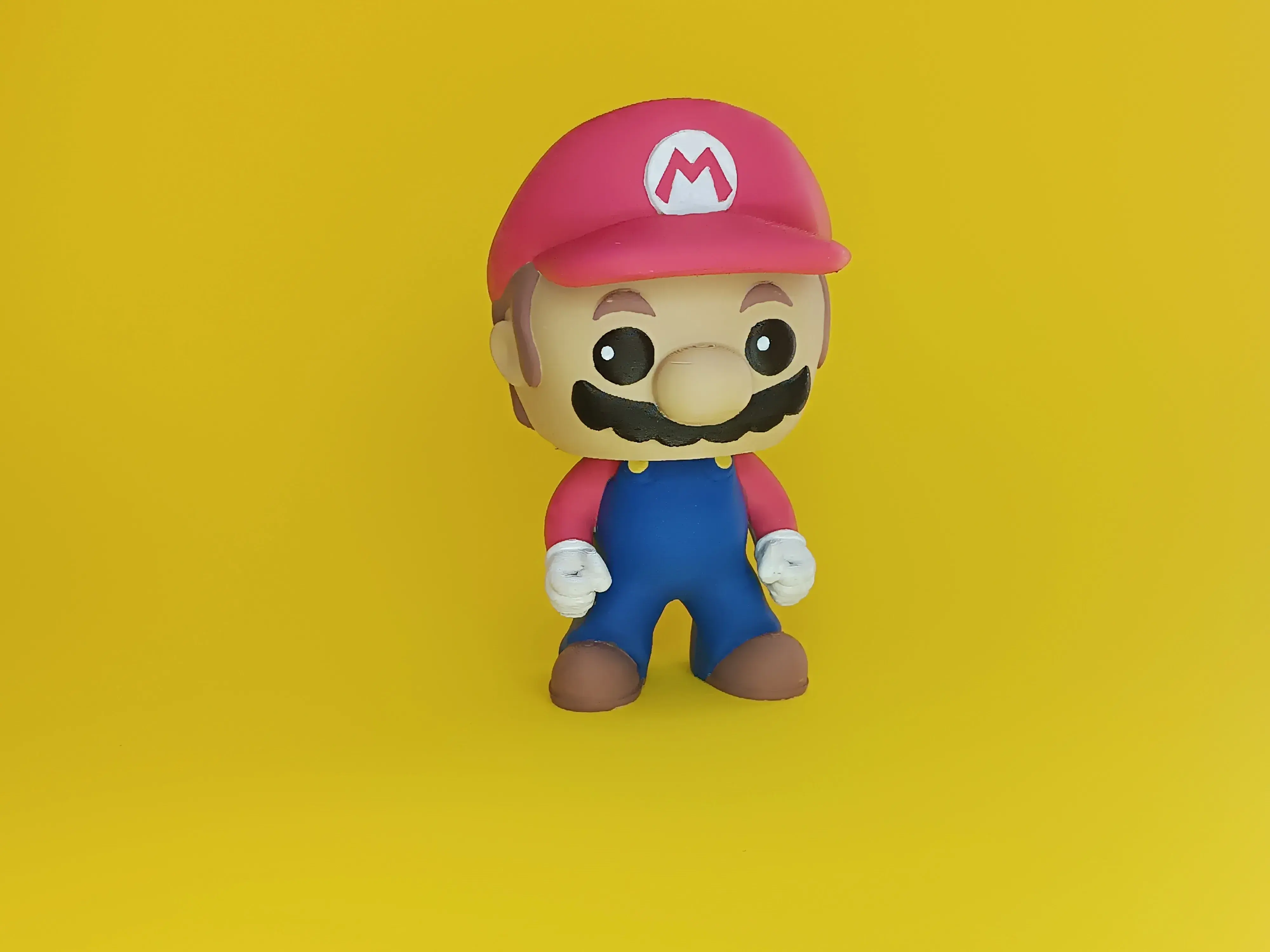 SUPER MARIO FUNKO POP BOBBLEHEAD STL + 3MF (COLORED VERSION)