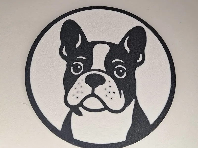 Porta-copos com design de Bulldog Francês