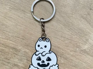 Llavero Gato y calabaza