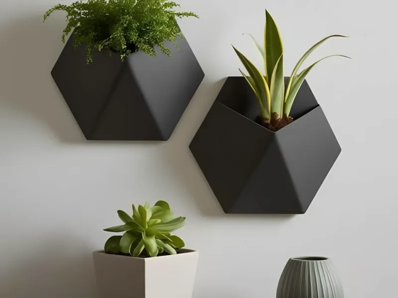 Wall-Mounted Minimalist Plant Pot  – Planter Decoration