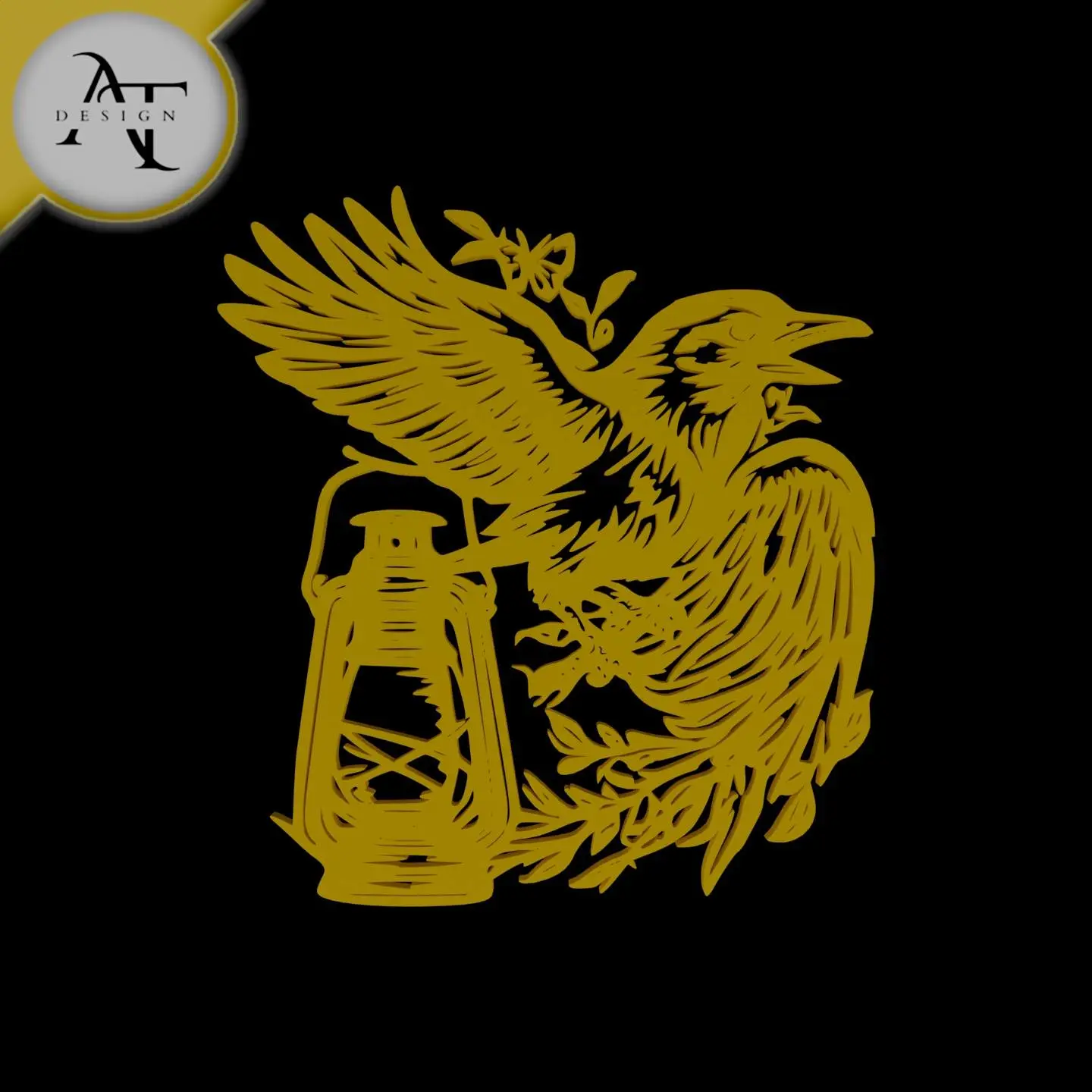 Bird - Silhouette - 2D Wall Art Decor