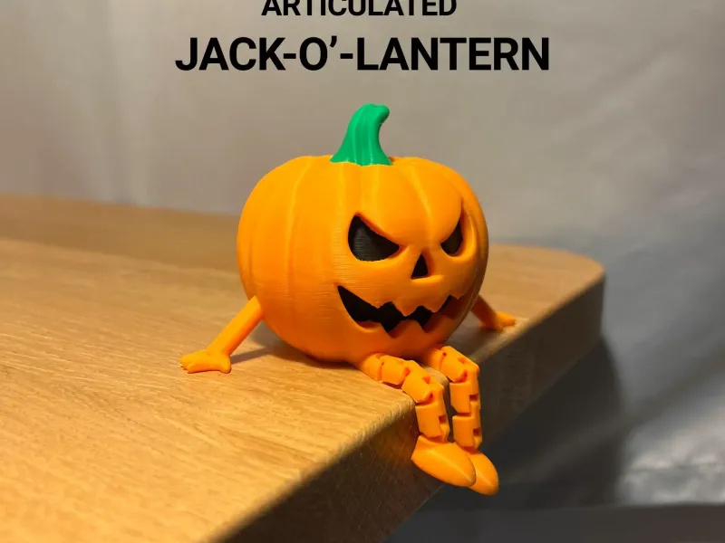 Compañero Articulado de Calabaza de Halloween