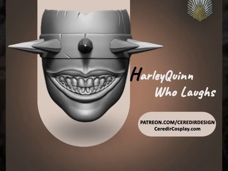 Harley Quinn Who Laughs 3d digital Download