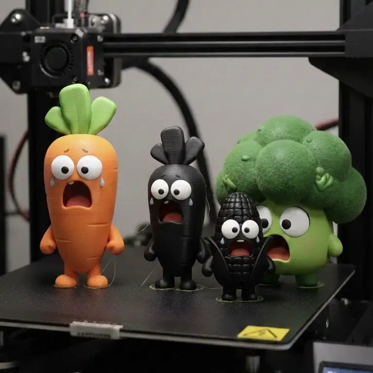 MAZORCA, ZANAHORIA BROCOLI  3 MODEL 3D
