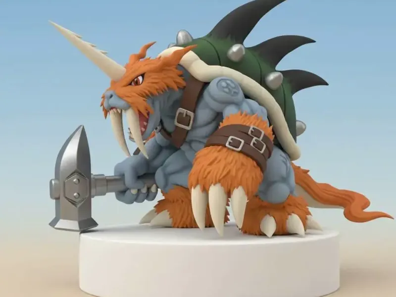 Zudomon Digimon Creature Model