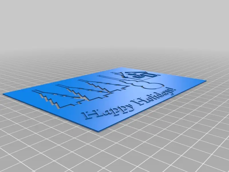 tarjeta de felicitación 3D
