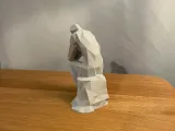 Low Poly Thinker Statue-3