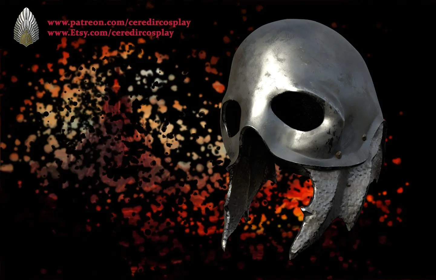 Goblin Ork Helm Herr der Ringe 3D DIGITAL DOWNLOAD