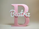 Placa de Nome 3D - Beatriz-1