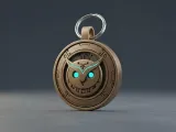 Mechanical Owl Keychain-0