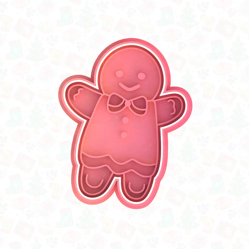 Gingerbread man cookie cutter set of 6